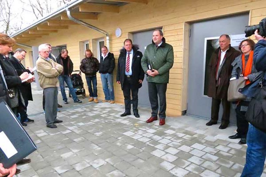 Foto: Landrat Christoph Göbel hält eine Rede