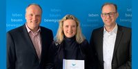 Landrat Christoph Göbel, Bayerns Verkehrsministerin Kerstin Schreyer und MVV-Geschäftsführer Dr. Bernd Rosenbusch