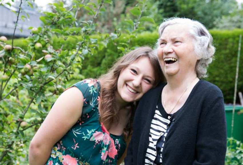 Foto: Frau Bohlender mit Anna