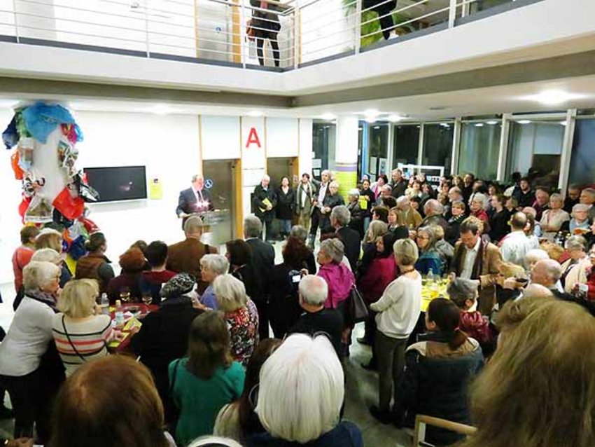 Foto: Vernissage im Foyer des Landratsamtes