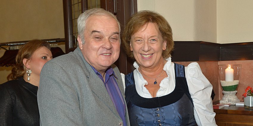 Foto: Krzysztof Karczewski und die damalige Landrätin Johanna Rumschöttel bei einem Festakt anlässlich des zehnjährigen Partnerschaftsjubiläums im Jahr 2013 in München. (Foto: Claus Schunk)