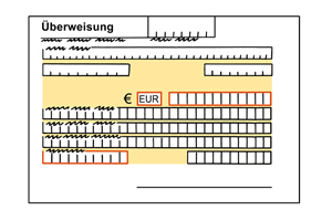 Bild: Überweisungsträger