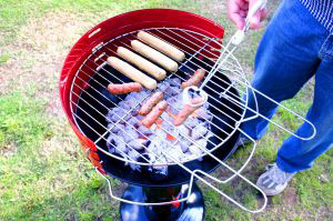 Foto: Grill auf Standfuß