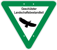 Schild: Geschützter Landschaftsbestandteil